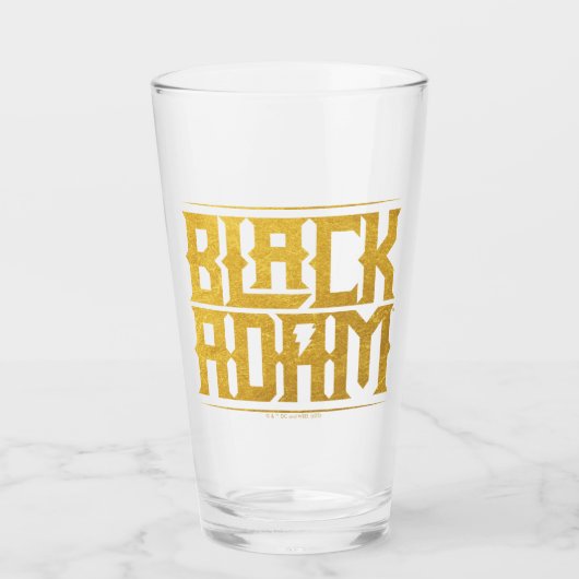 Black Adam Stacks Name Graphic Glas (Vorderseite)