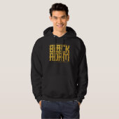 Black Adam Stacks Name Graphic Hoodie (Vorne ganz)