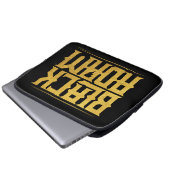 Black Adam Stacks Name Graphic Laptopschutzhülle (Vorne Knopf)