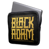 Black Adam Stacks Name Graphic Laptopschutzhülle (Vorderseite Links)