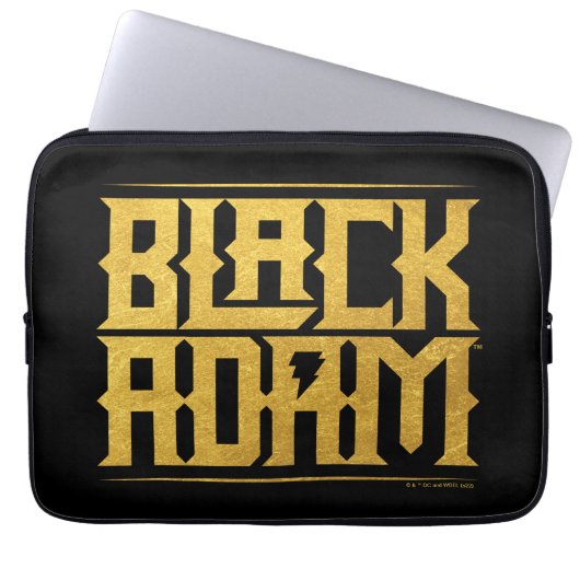Black Adam Stacks Name Graphic Laptopschutzhülle (Vorderseite)