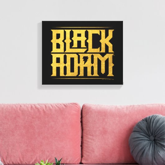 Black Adam Stacks Name Graphic Leinwanddruck (Insitu (Wohnzimmer))
