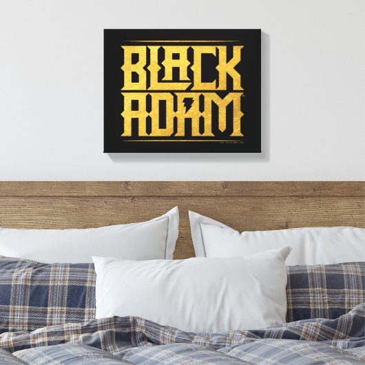 Black Adam Stacks Name Graphic Leinwanddruck (Insitu (Schlafzimmer))
