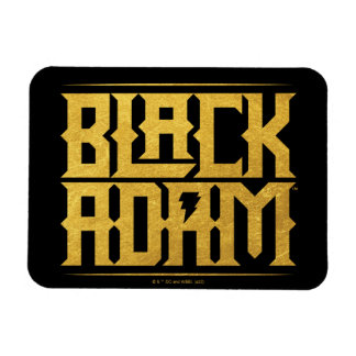 Black Adam Stacks Name Graphic Magnet