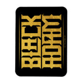 Black Adam Stacks Name Graphic Magnet (Vertikal)