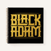 Black Adam Stacks Name Graphic Notizblock (Vorderseite)
