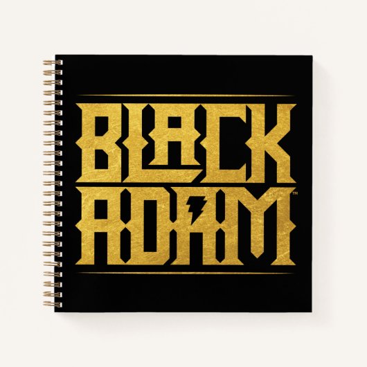 Black Adam Stacks Name Graphic Notizblock (Vorderseite)