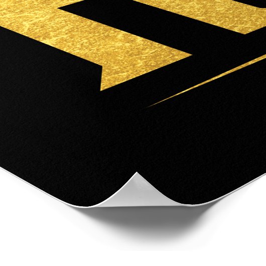 Black Adam Stacks Name Graphic Poster (Ecke)