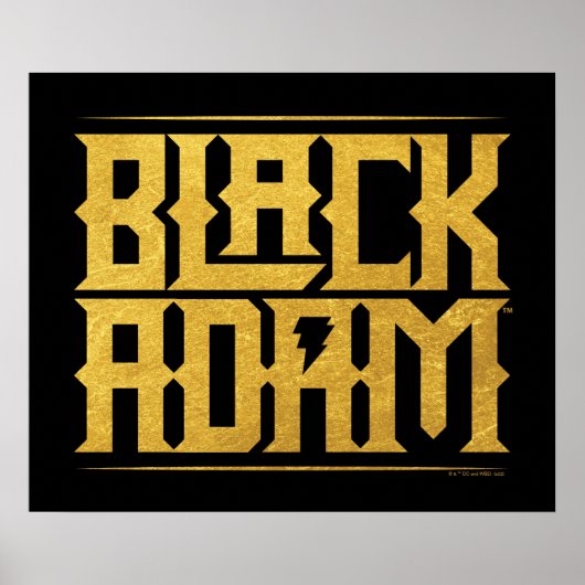 Black Adam Stacks Name Graphic Poster (Vorne)