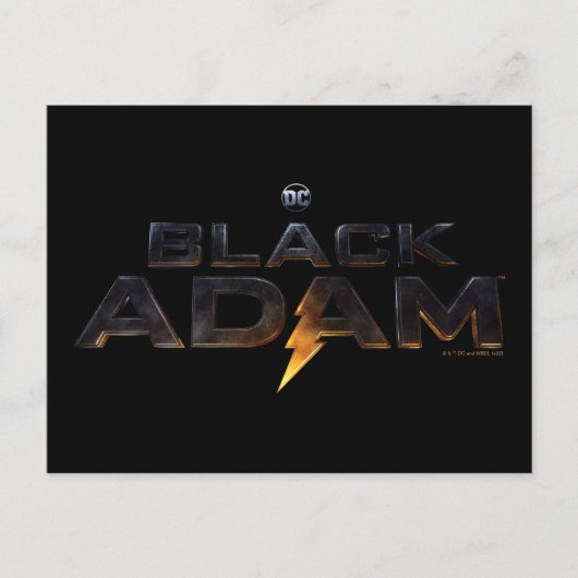 Black Adam Theatrical Logo Postkarte (Vorderseite)