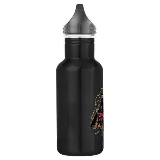 Black Adam Triangular Group Graphic Edelstahlflasche (Links)