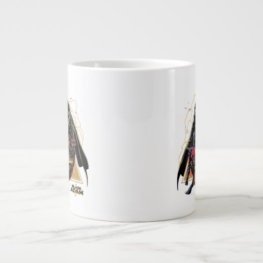 Black Adam Triangular Group Graphic Jumbo-Tasse (Vorderseite)