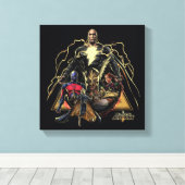 Black Adam Triangular Group Graphic Leinwanddruck (Insitu (Holzboden))