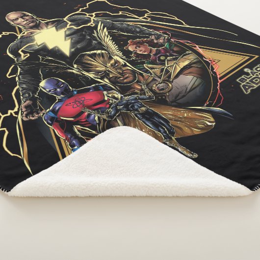 Black Adam Triangular Group Graphic Sherpadecke (3/4)