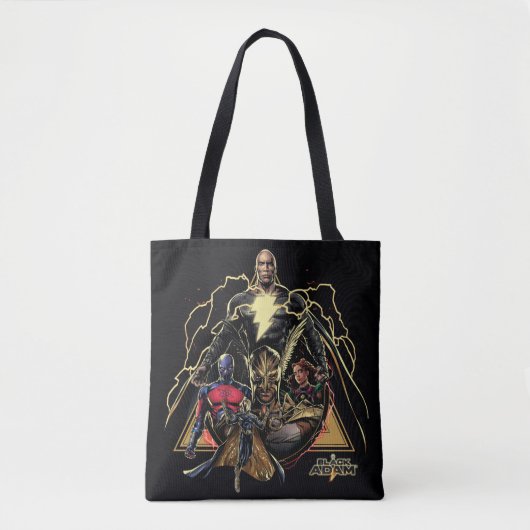Black Adam Triangular Group Graphic Tasche (Vorderseite)