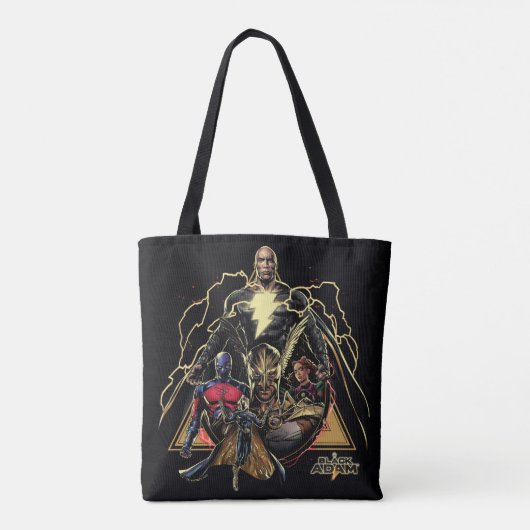 Black Adam Triangular Group Graphic Tasche (Rückseite)