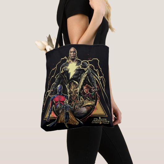 Black Adam Triangular Group Graphic Tasche (Von Nahem)