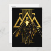 Black Adam Triangular Pillar Graphic Postkarte (Vorne/Hinten)