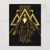 Black Adam Triangular Pillar Graphic Postkarte (Vorderseite)