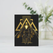 Black Adam Triangular Pillar Graphic Postkarte (Stehend Vorderseite)