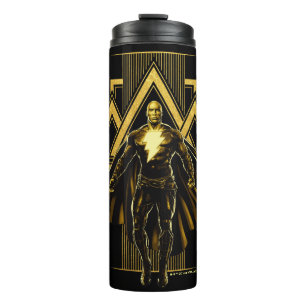 Black Adam Triangular Pillar Graphic Thermosbecher