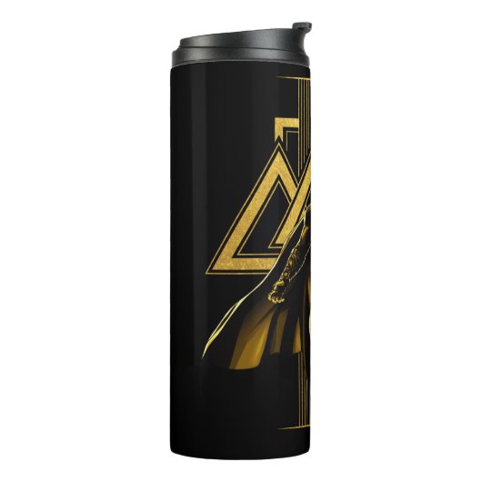 Black Adam Triangular Pillar Graphic Thermosbecher (Nach links gedreht)