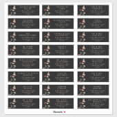 Black Address Labels