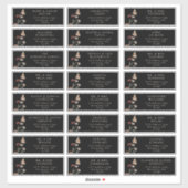 Black Address Labels (Blatt)