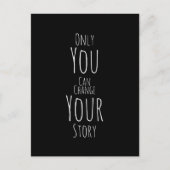 Black Affirmation Postcard Postkarte (Vorderseite)