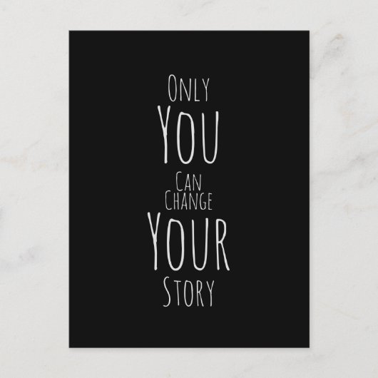 Black Affirmation Postcard Postkarte (Vorderseite)