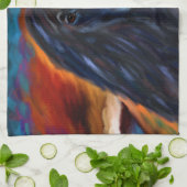Black Afghan Hound Geschirrtuch (Gefaltet)