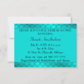 Black African American Bridal Dusche Einladung (Rückseite)