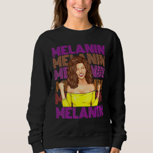 Black African American Ebony Melanin Queen Empower Sweatshirt