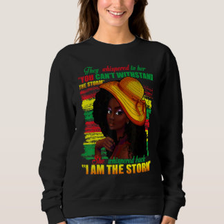 Black African American Ladys Black History Montag Sweatshirt