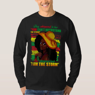 Black African American Ladys Black History Montag T-Shirt