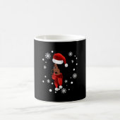 Black African American Santa Apparel Christmas Mel Kaffeetasse (Mittel)