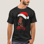 Black African American Santa Apparel Christmas Mel T-Shirt<br><div class="desc">Black African American Santa Apparel Christmas Melanin Women</div>