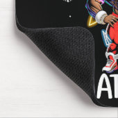 Black African American Santa Claus Christmas Pajam Mousepad (Ecke)