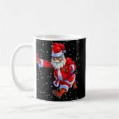 Black African American Santa Claus Football Afro C Kaffeetasse (Links)