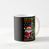 Black African American Santa Claus Kaffeetasse (VorderseiteRechts)