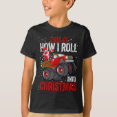 Black African American Santa Claus Monster Truck C T-Shirt (Vorderseite)