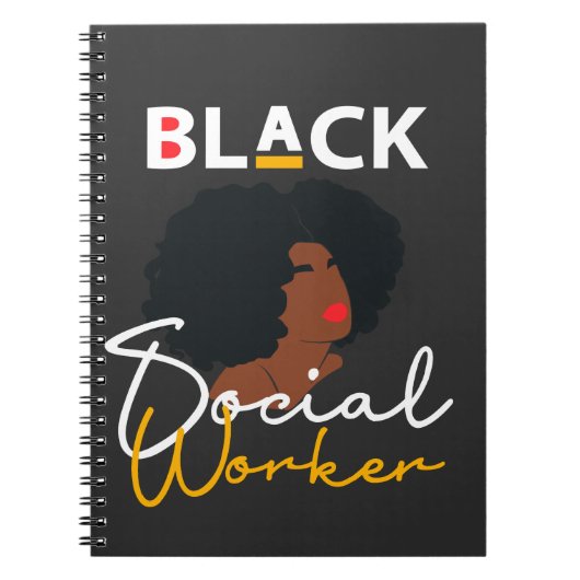 Black African American Social Work Appreciation Gi Notizblock (Vorderseite)