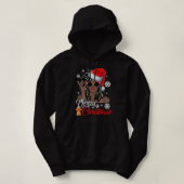 Black African Girl American Xm - Weihnachtsmannmüt Hoodie (Design vorne)