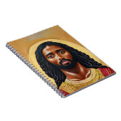Black African Jesus Christ Religious Art Notizblock (Rechte Seite)