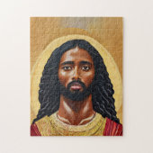 Black African Jesus Christ Religious Art Puzzle (Vertikal)