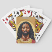 Black African Jesus Christ Religious Art Spielkarten (Rückseite)