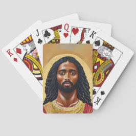 Black African Jesus Christ Religious Art Spielkarten