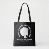 BLACK AFRO HAIR Inspiration Marcus Garvey Zitat Tasche (Vorderseite)