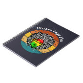 Black Afro Melanin Girl Schwarze Geschichte Monat Notizblock (Linke Seite)