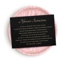 Black AfterCare für Lash Extensions Business Card
